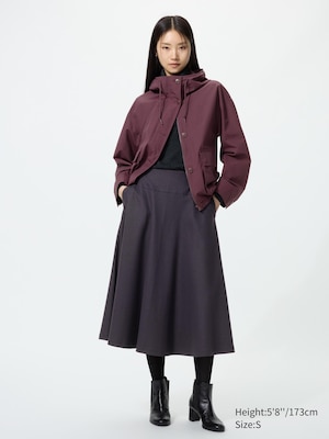 Brushed Jersey Flare Skirt