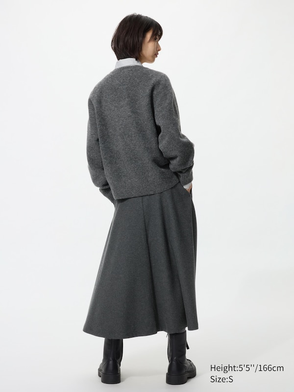 Brushed Jersey Flare Skirt