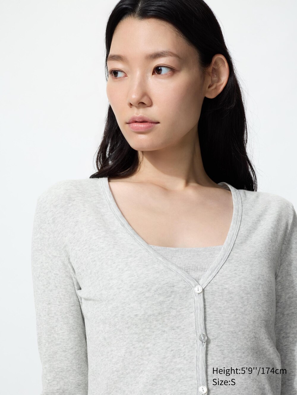 Uniqlo Ribbed V-Neck Cardigan — фото 3