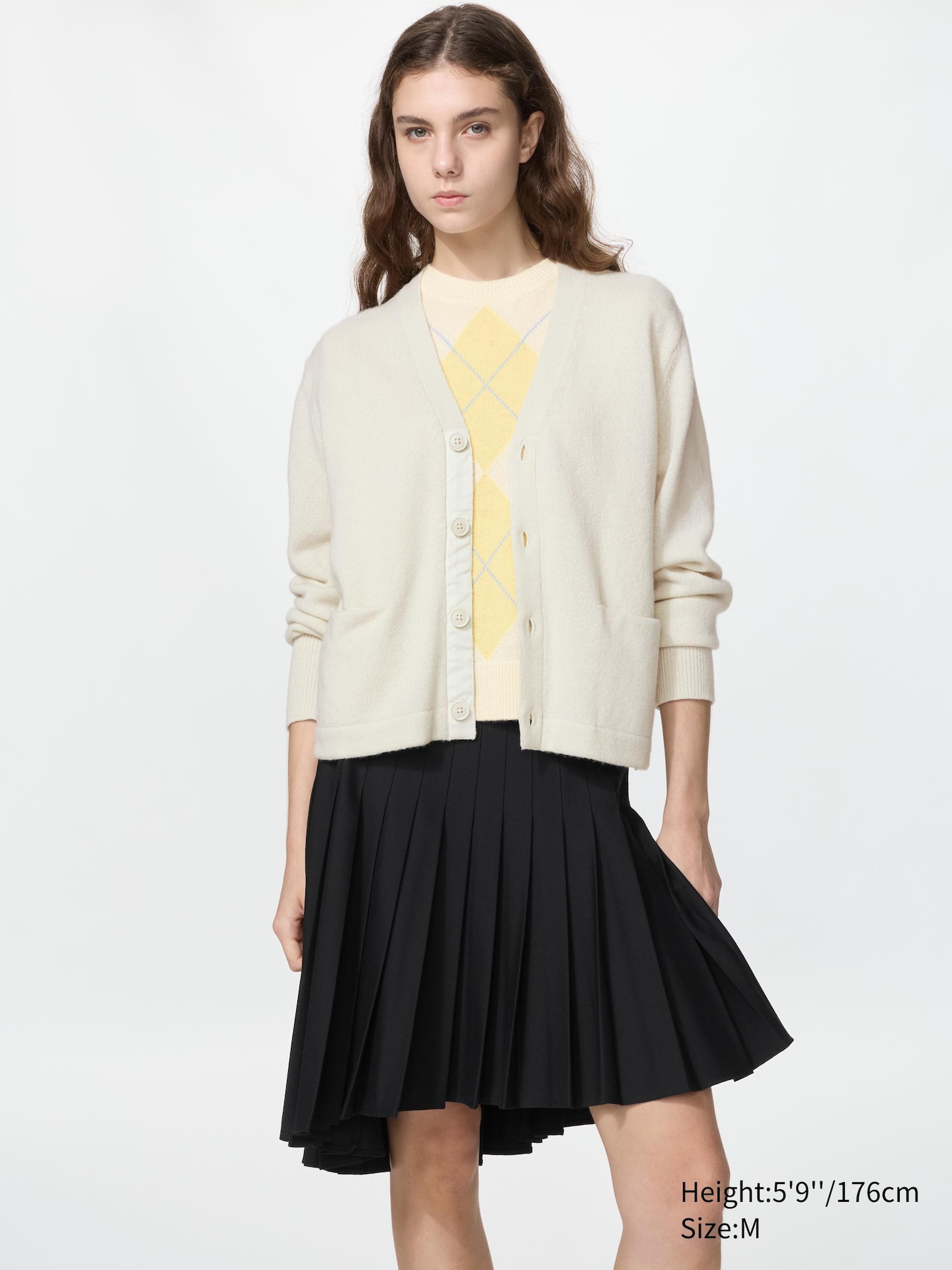 Женская юбка Uniqlo Pleated, цвет: Чёрный — фото 2