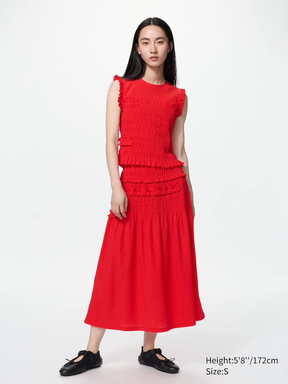Uniqlo Shirring Top | Sleeveless — фото 2