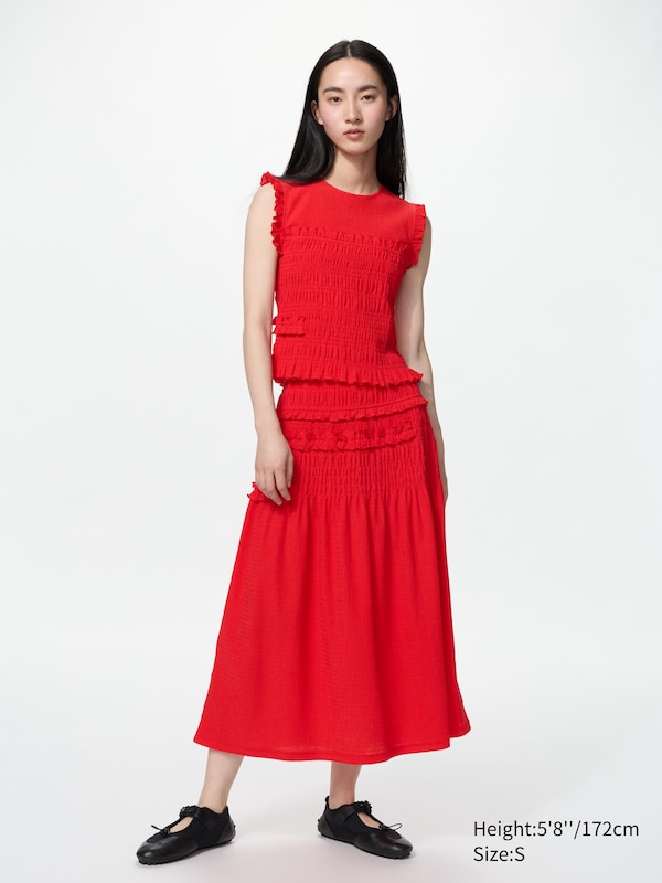 Shirring Top | Sleeveless