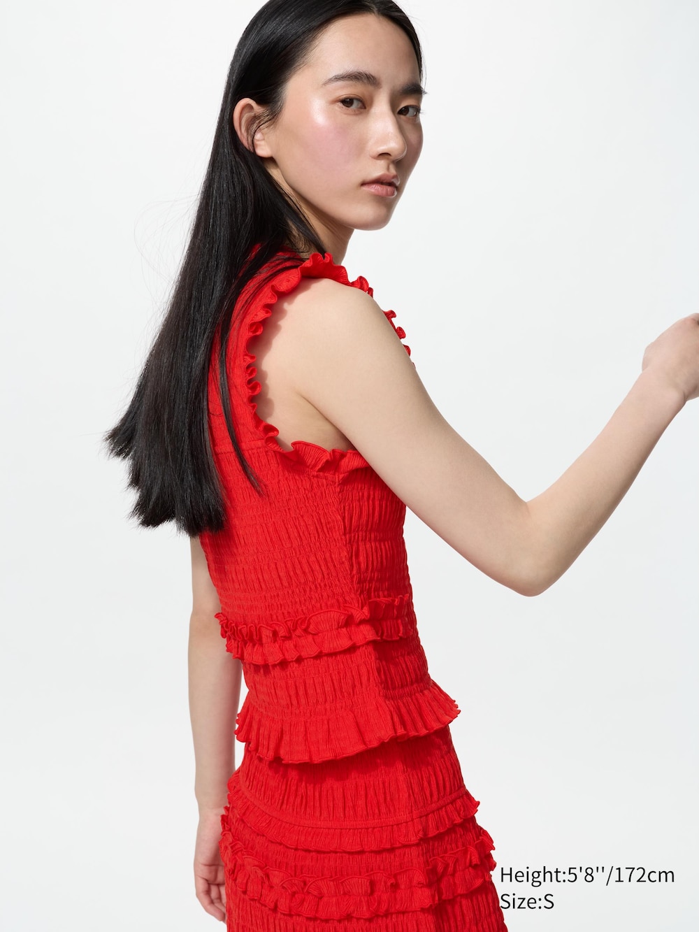 Uniqlo Shirring Top | Sleeveless — фото 3
