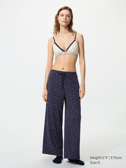 Uniqlo Ribbed Wide Easy Pants | Flower