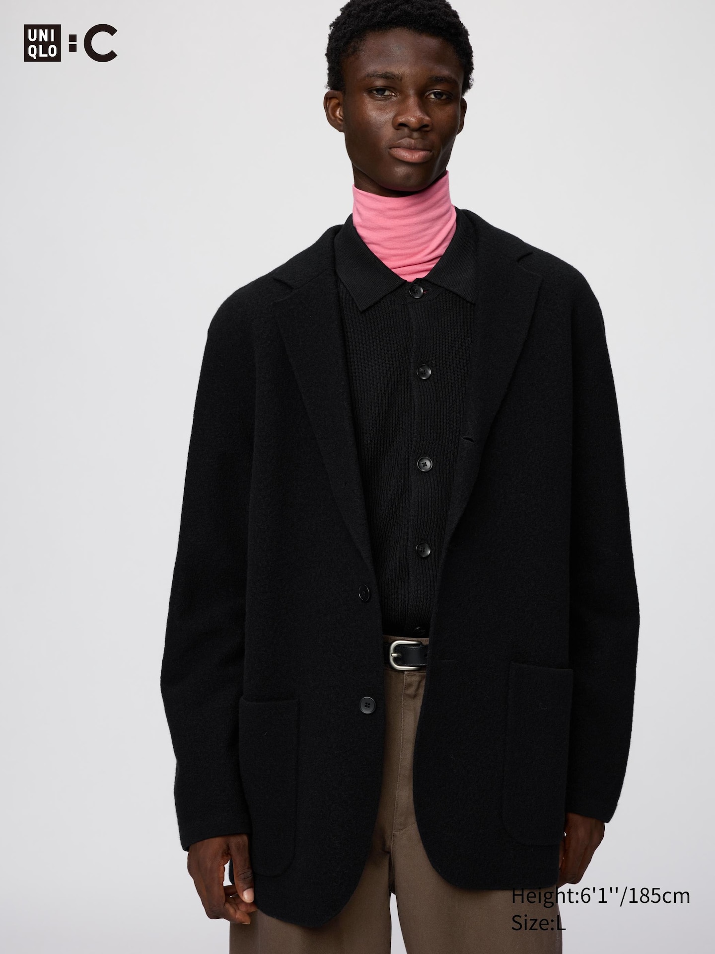 Куртка Uniqlo Knitted, цвет: Чёрный — фото 1