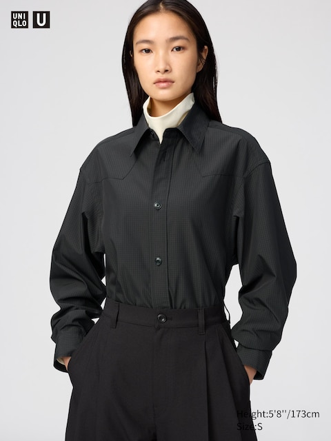 Женские рубашки Uniqlo Long Shirt
