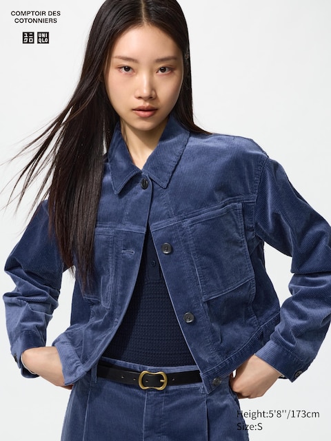 Женские куртки Uniqlo Corduroy Short Jacket