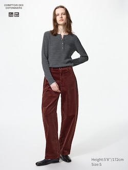 Corduroy Barrel Pants