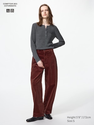 Corduroy Barrel Pants