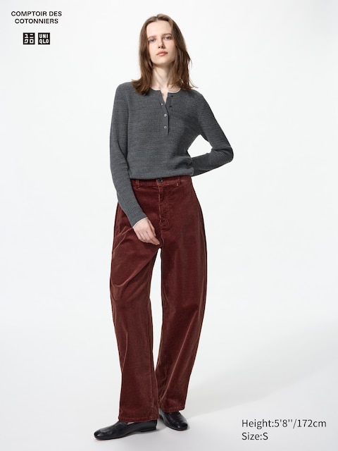 Женские брюки Uniqlo Corduroy Barrel Pants