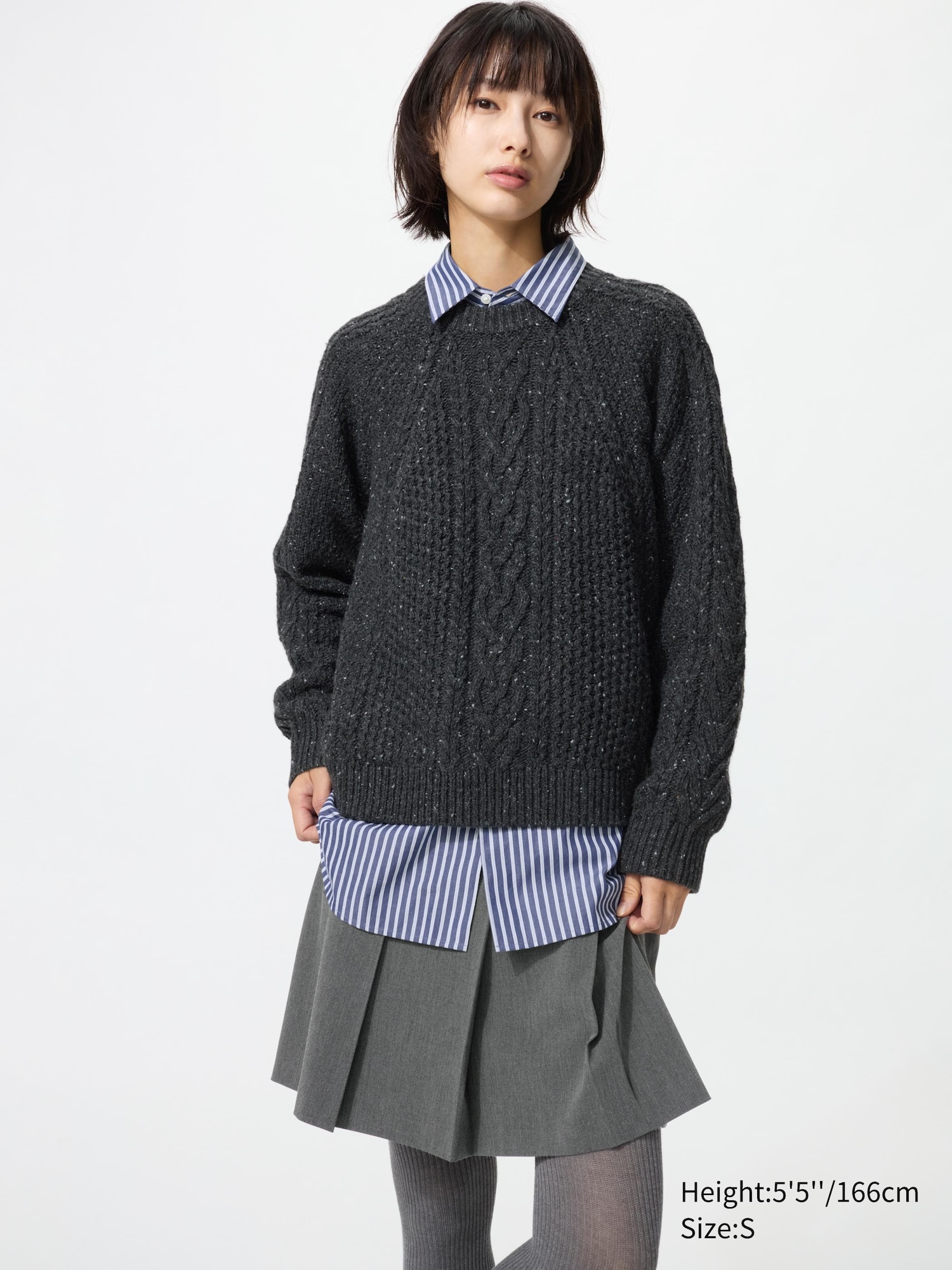 Low Gauge Cable Sweater - thumbnail 5