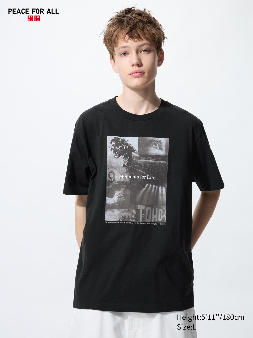 Uniqlo PEACE FOR ALL Graphic T-Shirt | TOHO Co., Ltd.