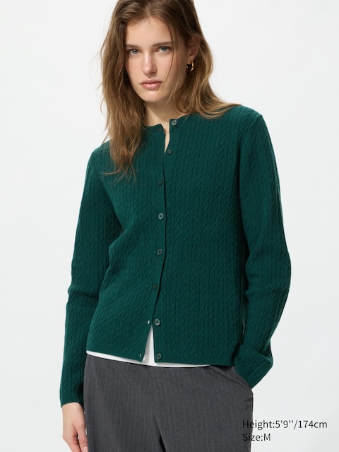 Женские кардиганы Uniqlo Mini Cable Cardigan