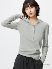 Hooded Ribbed T-Shirt