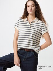 Pique Mini Polo Shirt | Striped