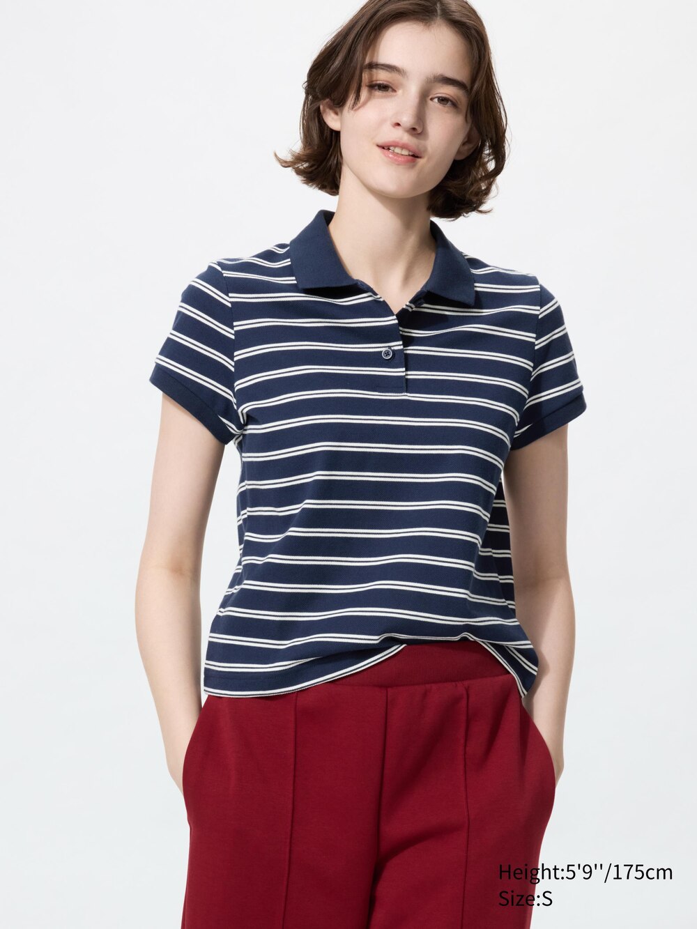 Uniqlo Pique Mini Polo Shirt | Striped