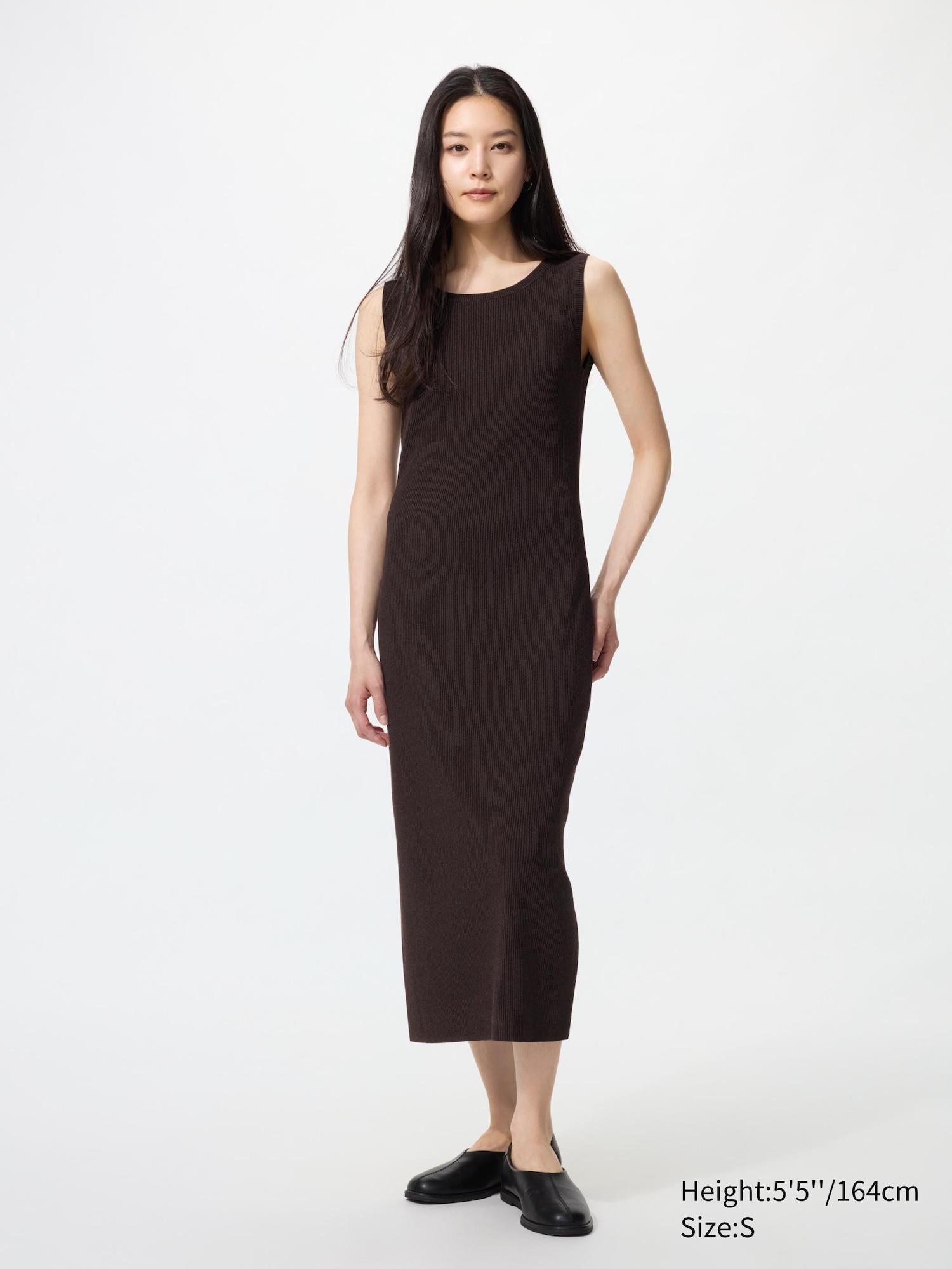Washable Ribbed Knit Dress