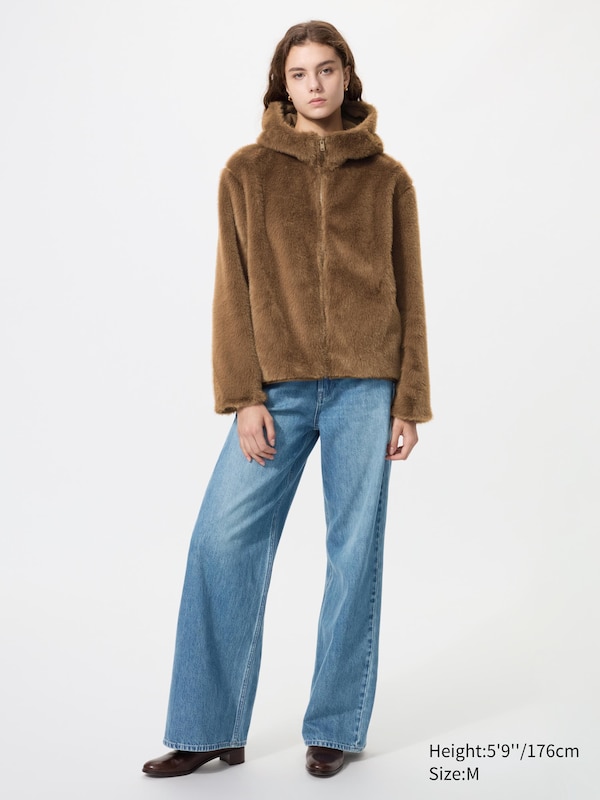 Faux Fur Hooded Jacket