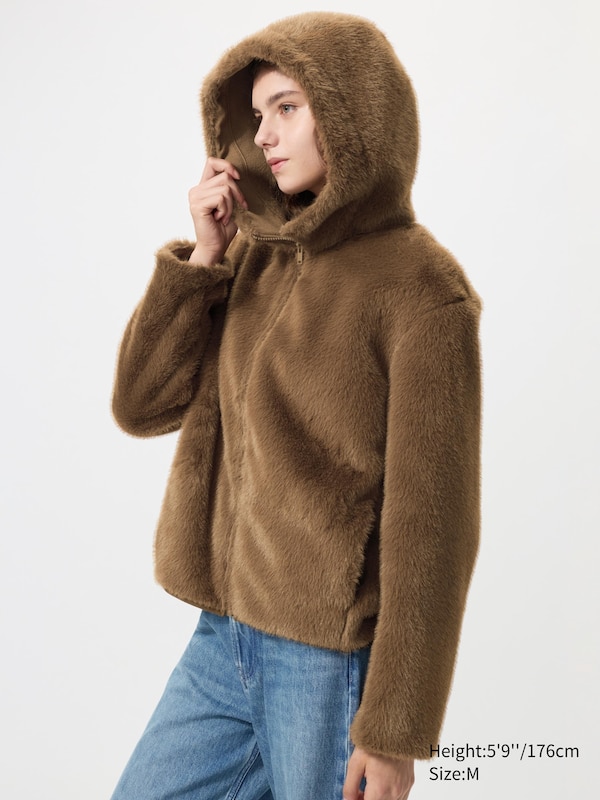 Faux Fur Hooded Jacket