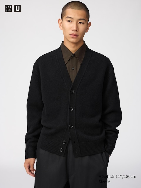 Кардиганы Uniqlo Lambswool V-Neck Cardigan