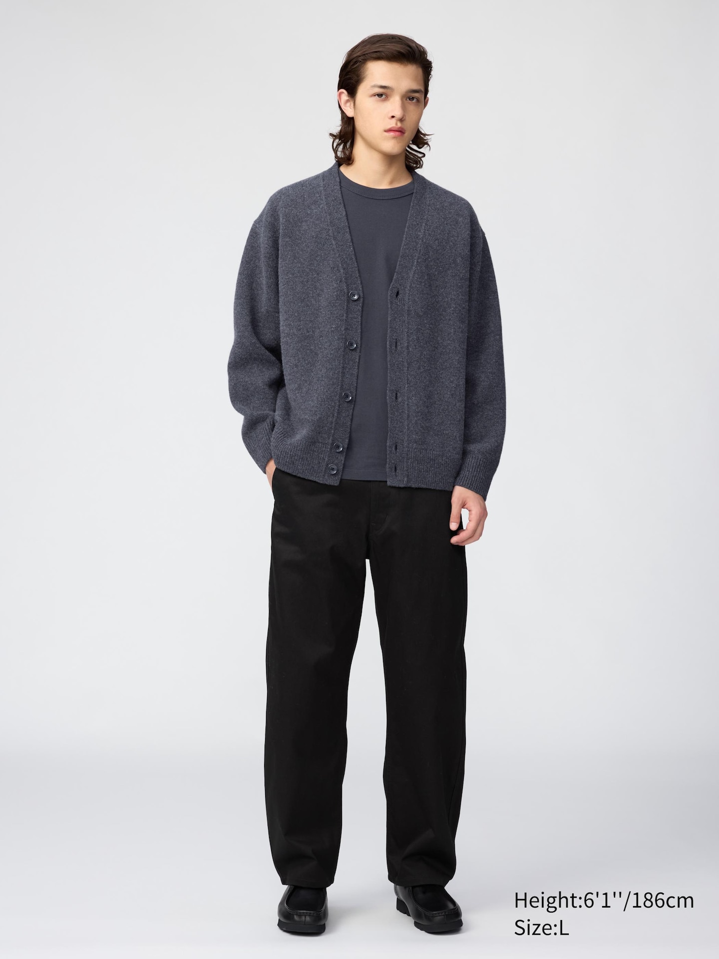 Кардиганы Uniqlo Lambswool V-Neck Cardigan — фото 2