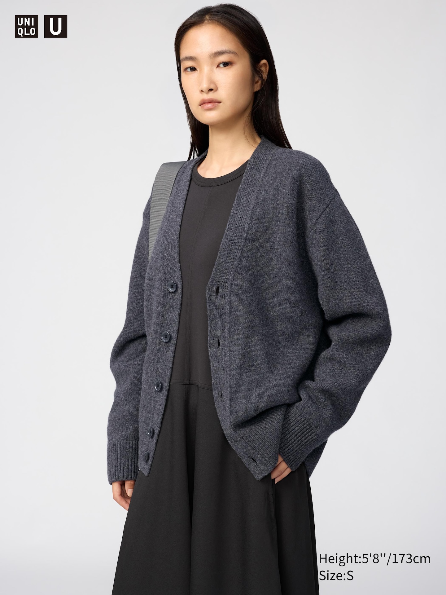 Кардиганы Uniqlo Lambswool V-Neck Cardigan — фото 4