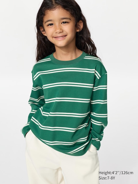 Uniqlo AIRism Cotton Striped T-Shirt