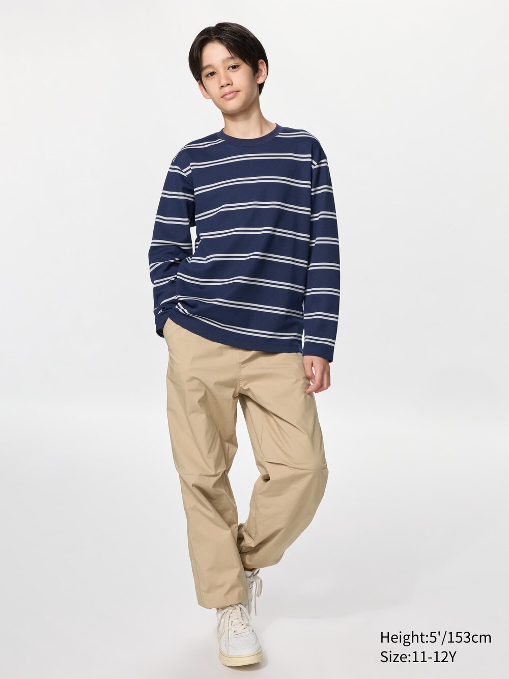 Uniqlo AIRism Cotton Striped T-Shirt — фото 2