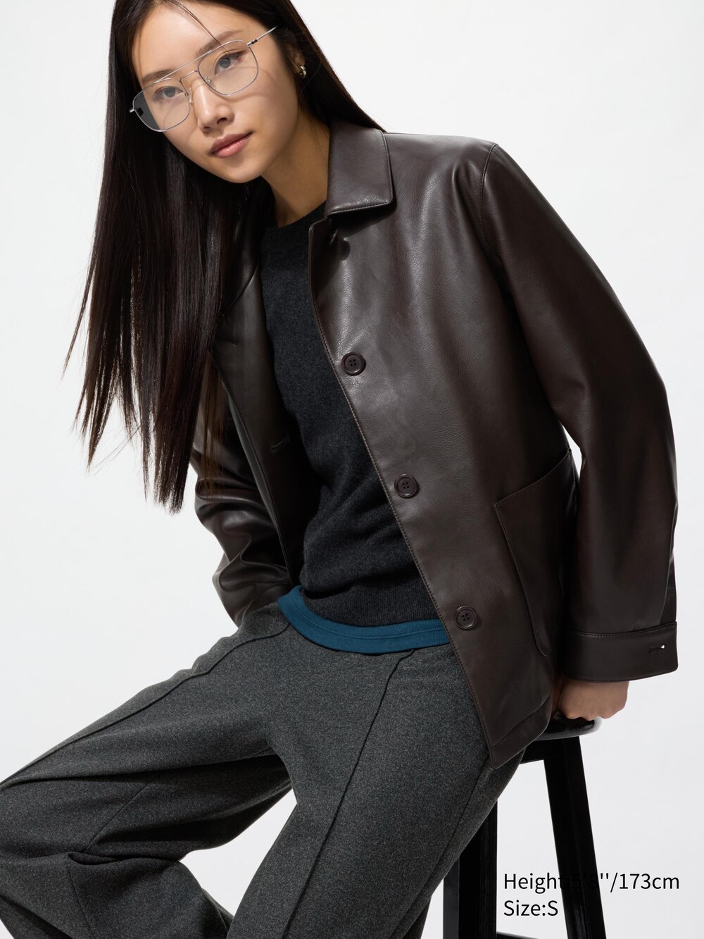Женские брюки Uniqlo Brushed Jersey Wide Pants Tall — фото 2