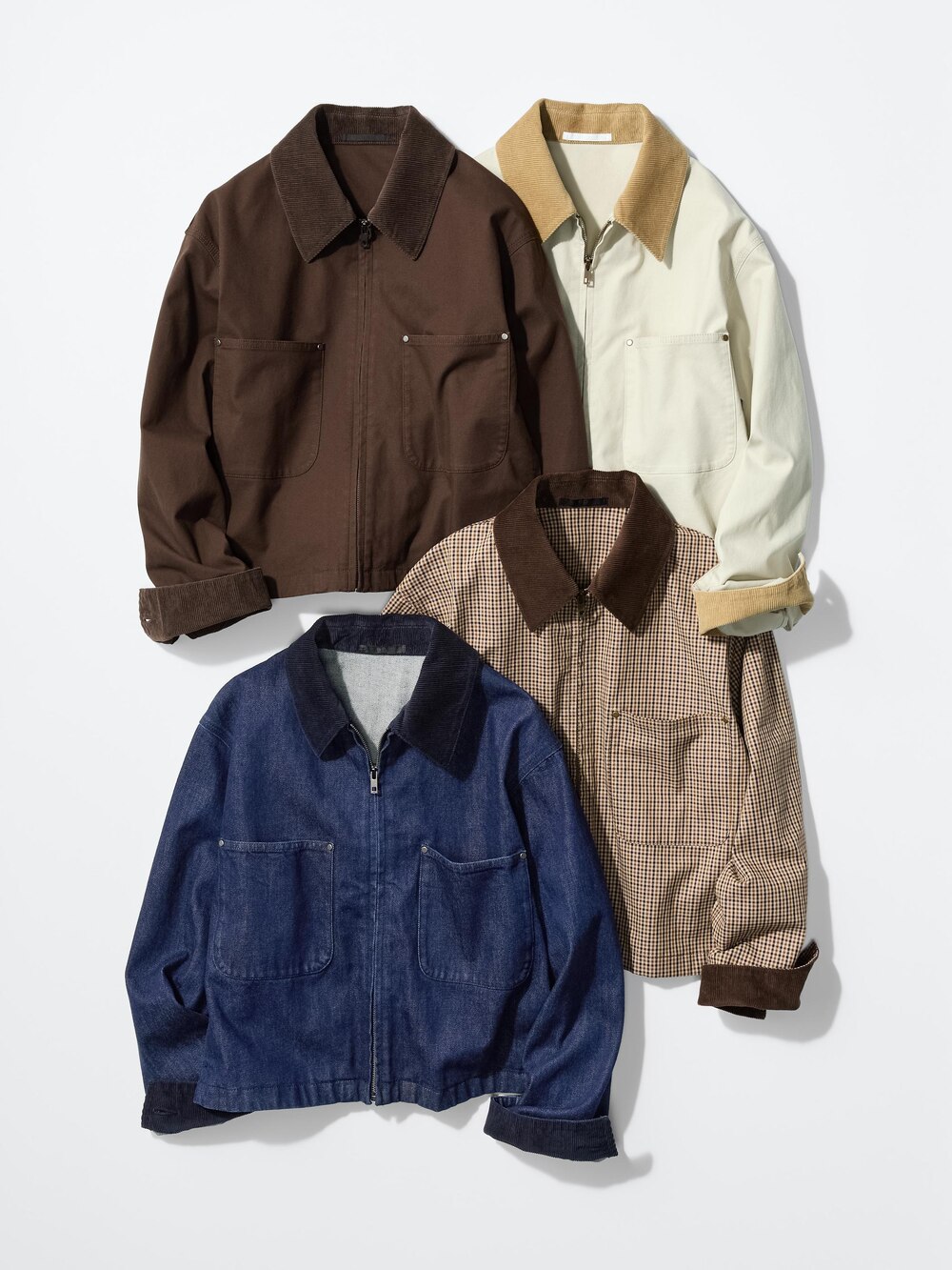 Uniqlo Zip-Up Short Jacket | Pattern — фото 6