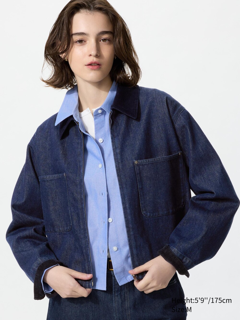 Uniqlo Zip-Up Short Jacket | Denim