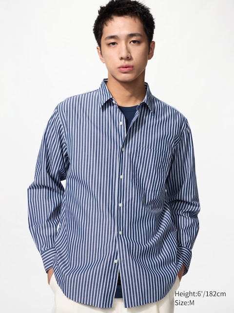Uniqlo Broadcloth Shirt | Striped