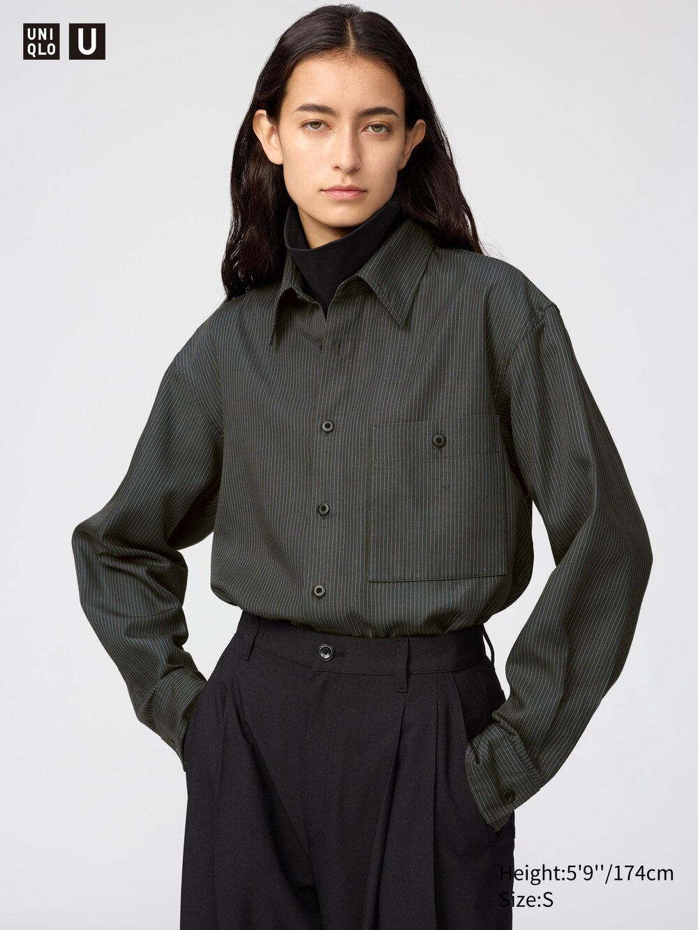 Рубашки Uniqlo Drape Shirt — фото 4
