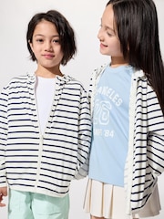 AIRism UV Protection Full Zip Hoodie | Striped