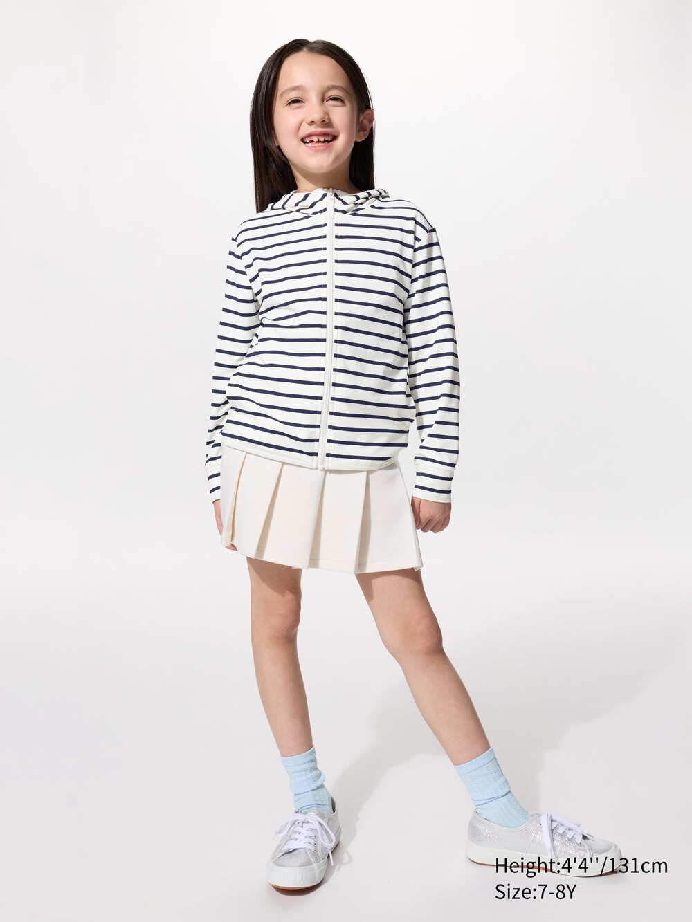 Uniqlo AIRism UV Protection Full Zip Hoodie | Striped — фото 3