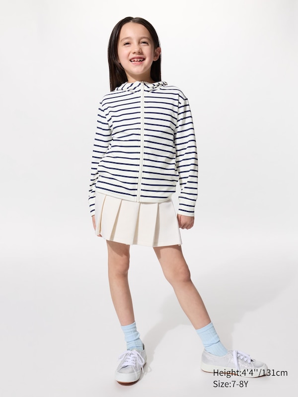 AIRism UV Protection Full Zip Hoodie | Striped