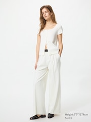 Smart Wide Straight Pants | Tall