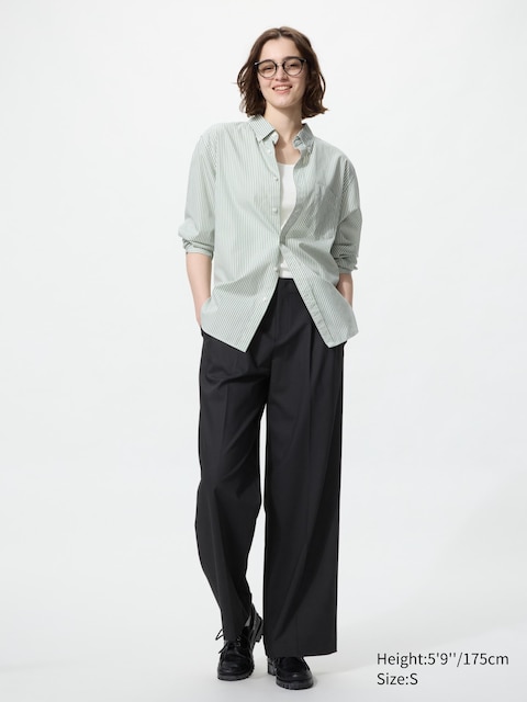 Uniqlo Smart Wide Straight Pants | Tall