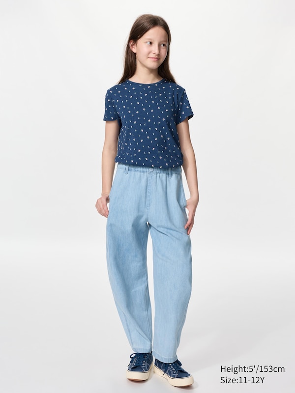 Light Denim Barrel Pants | Indigo