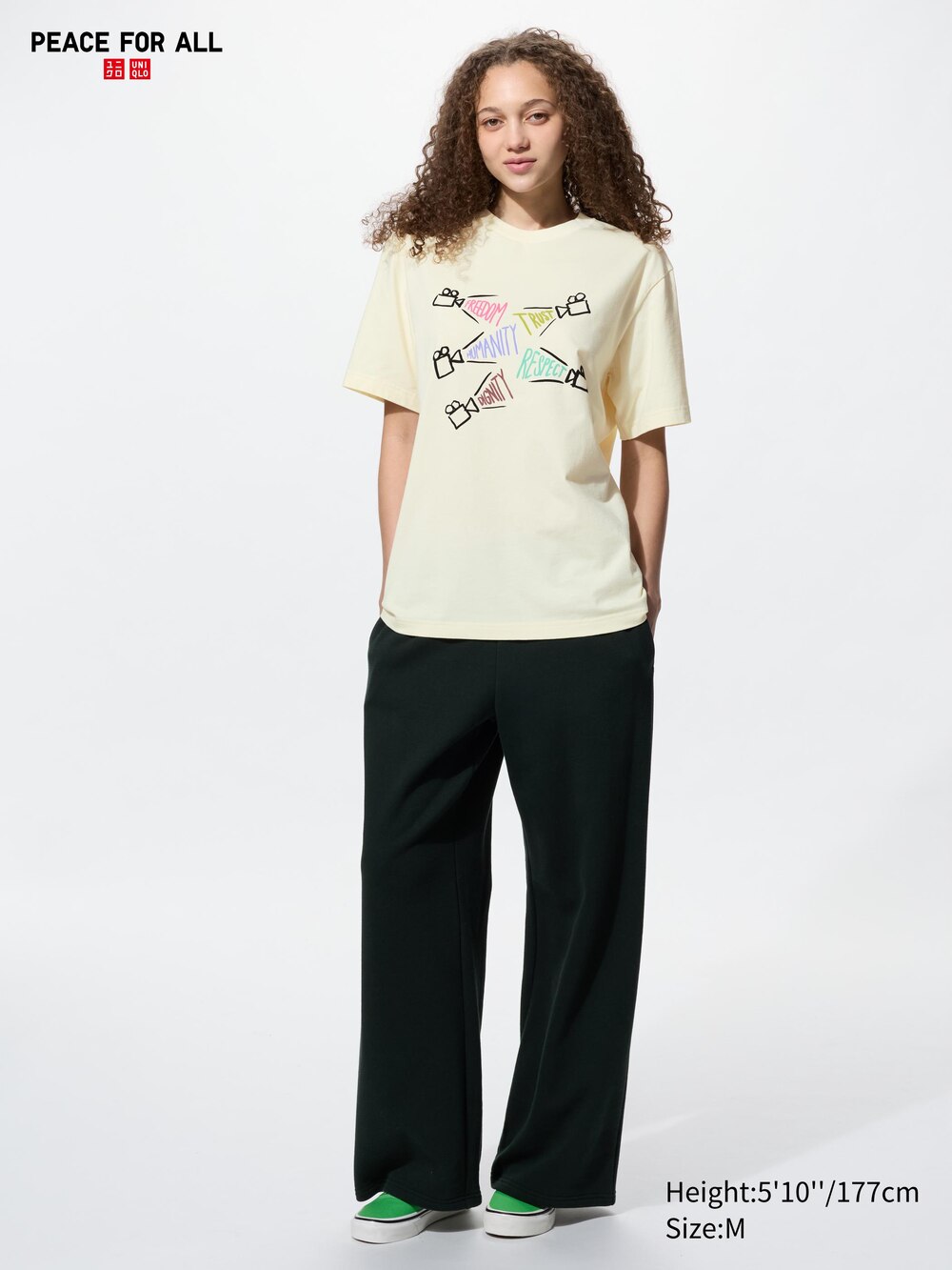 Uniqlo PEACE FOR ALL Graphic T-Shirt | Displacement Film Fund — фото 3