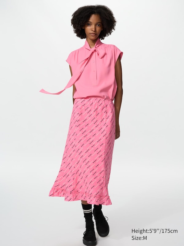 Flare Long Skirt | Print