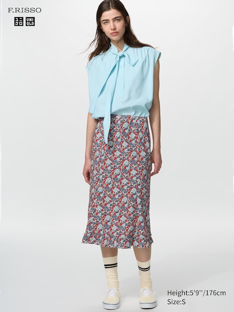 Uniqlo Flare Long Skirt | Print