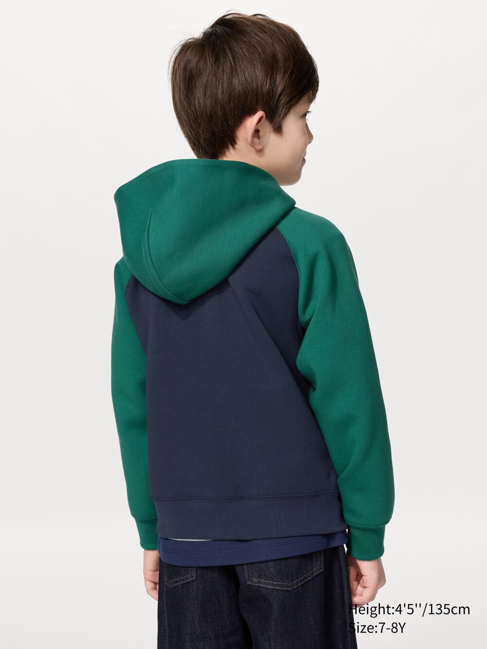 Uniqlo DRY Sweat Full-Zip Hoodie | Color Block — фото 3
