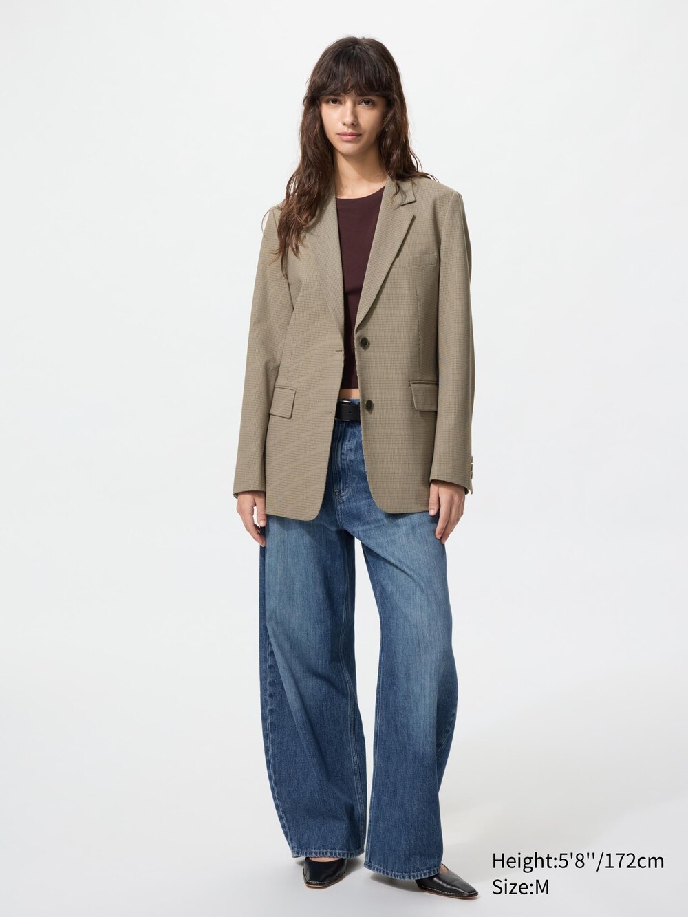 Женские куртки Uniqlo Relaxed Tailored Jacket Pattern — фото 2