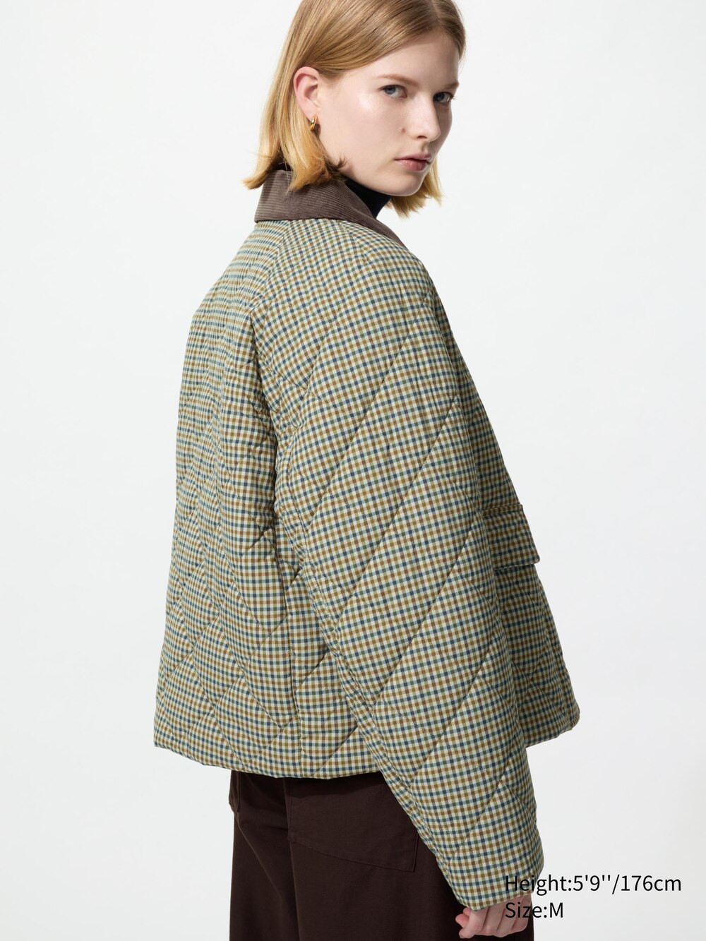 Женские куртки Uniqlo Padded Utility Short Jacket Pattern — фото 4