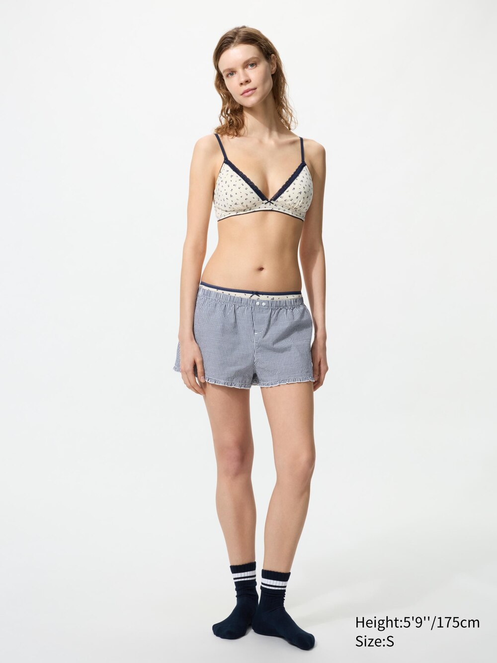 Uniqlo Cotton Boxer Easy Shorts | Gingham — фото 2