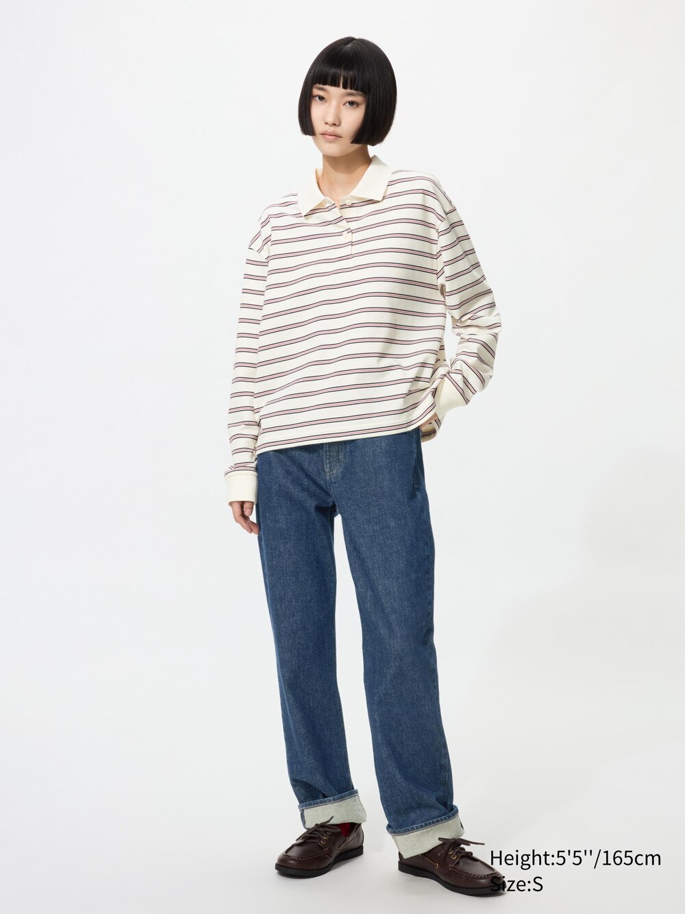 Uniqlo Striped Polo Shirt Long Sleeve — фото 2