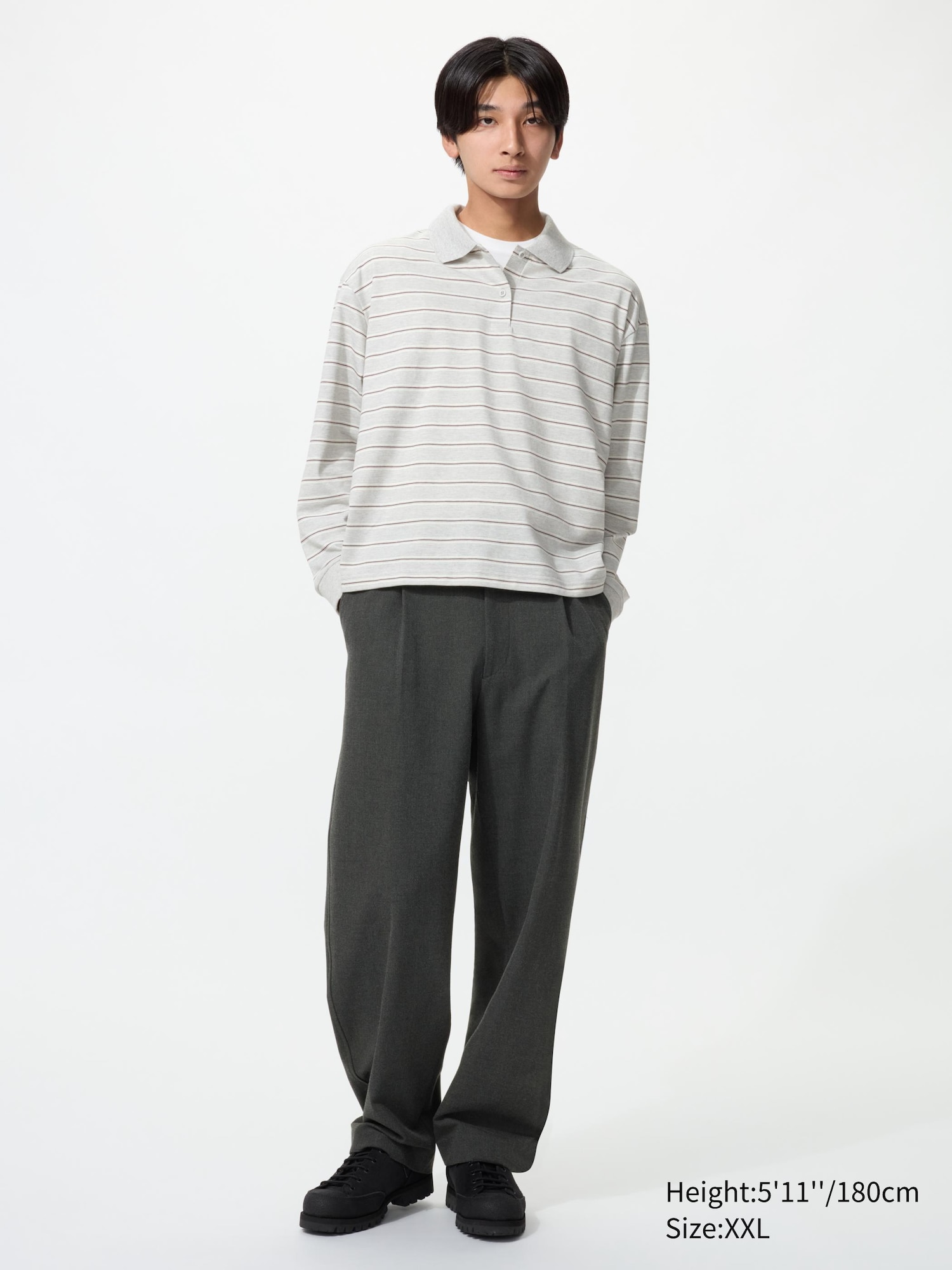 Striped Polo Shirt | Long Sleeve - thumbnail 4