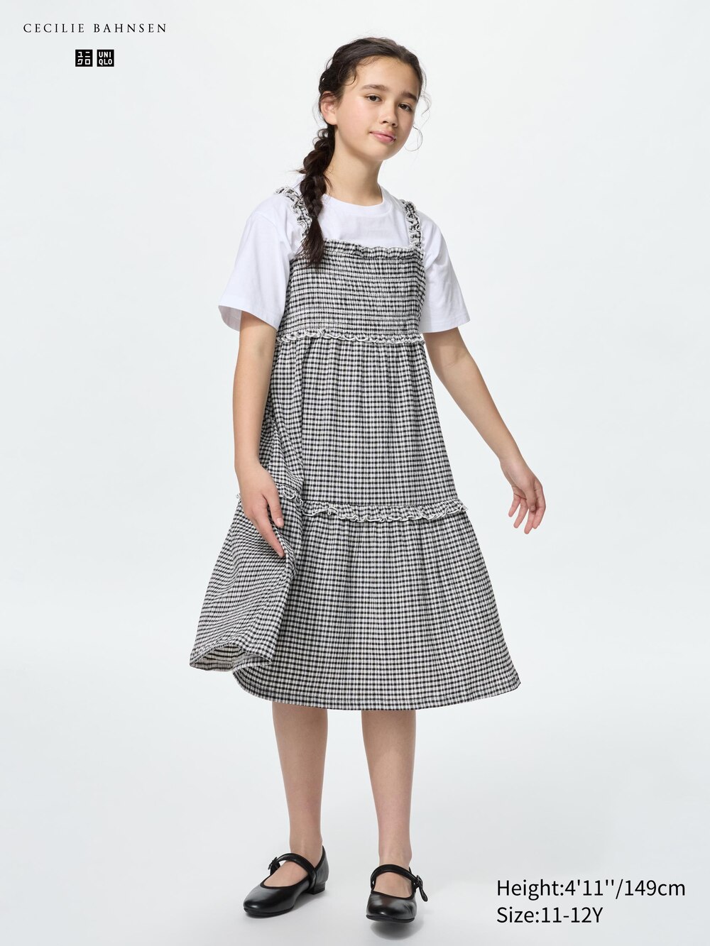 Uniqlo Shirring Dress | Check — фото 5
