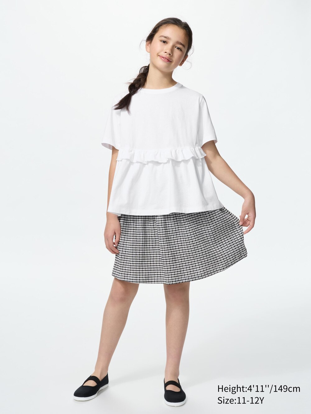 Uniqlo Shirring Skort | Check — фото 2
